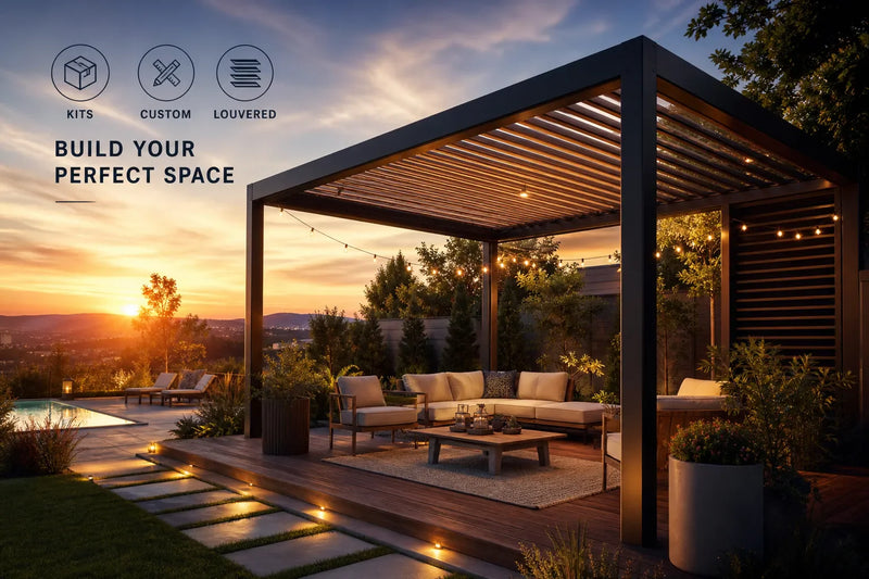 Backyard Pergola Buying Guide: Kits, Custom & Louvered