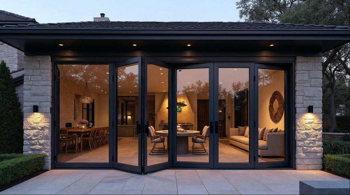 In-Stock Aluminum Bi-Fold Patio Doors: Standard Sizes Ready to Ship