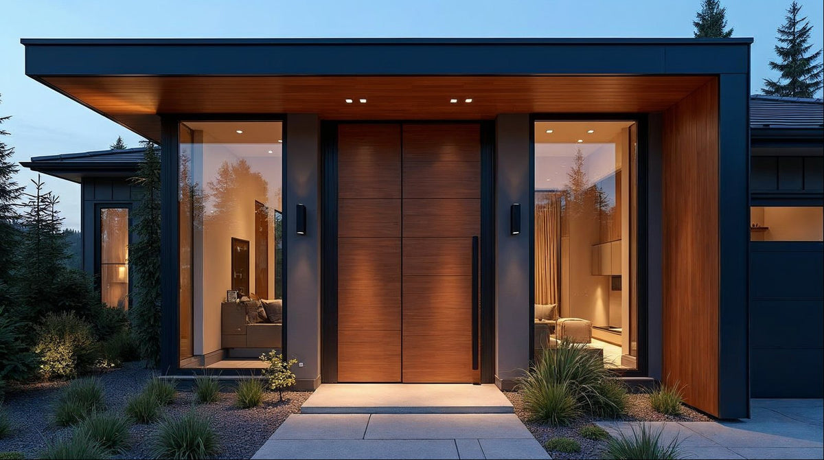 Pivot Front Doors with Glass & Sidelights: Design Options & What to Spec