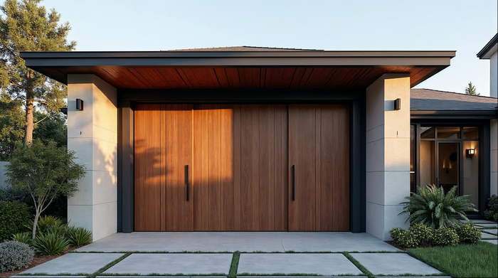 Matte black aluminum pivot door design idea for a modern Jacksonville Florida home