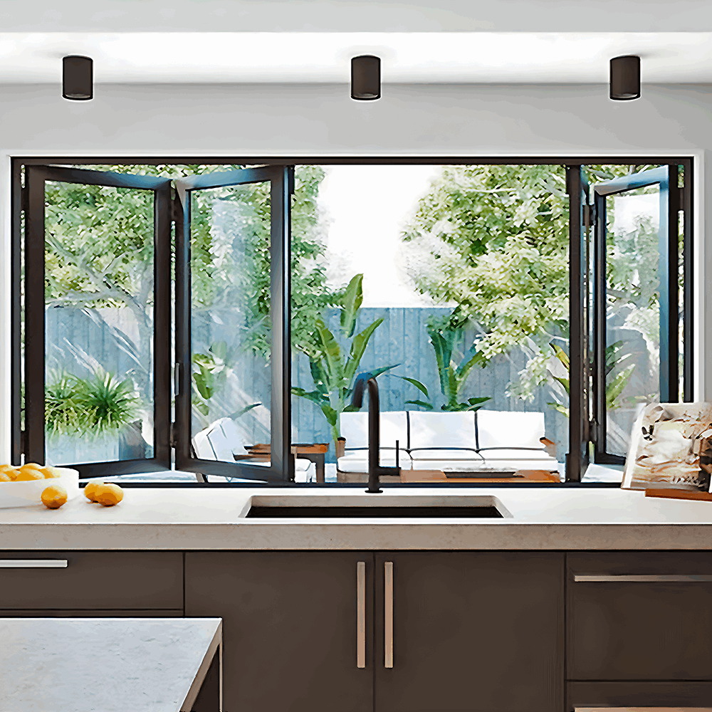 48" Wide Bi-Fold Pass Through Window - Multiple Heights - Gladiator Window & Doors