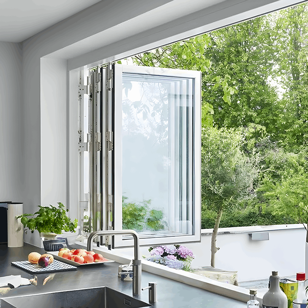 48" Wide Bi-Fold Pass Through Window - Multiple Heights - Gladiator Window & Doors