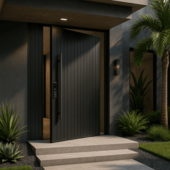 Nero Exterior Gladiator Pivot Door - Gladiator Window & Doors