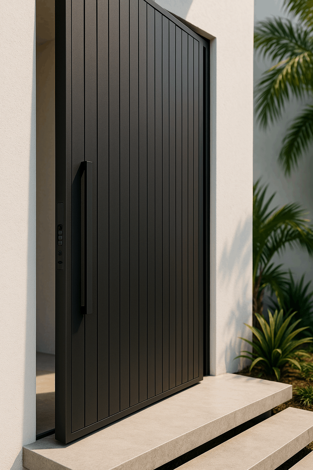 Nero Exterior Gladiator Pivot Door - Gladiator Window & Doors