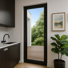 36 Inch Single Aluminum Exterior Door (Multiple Heights)