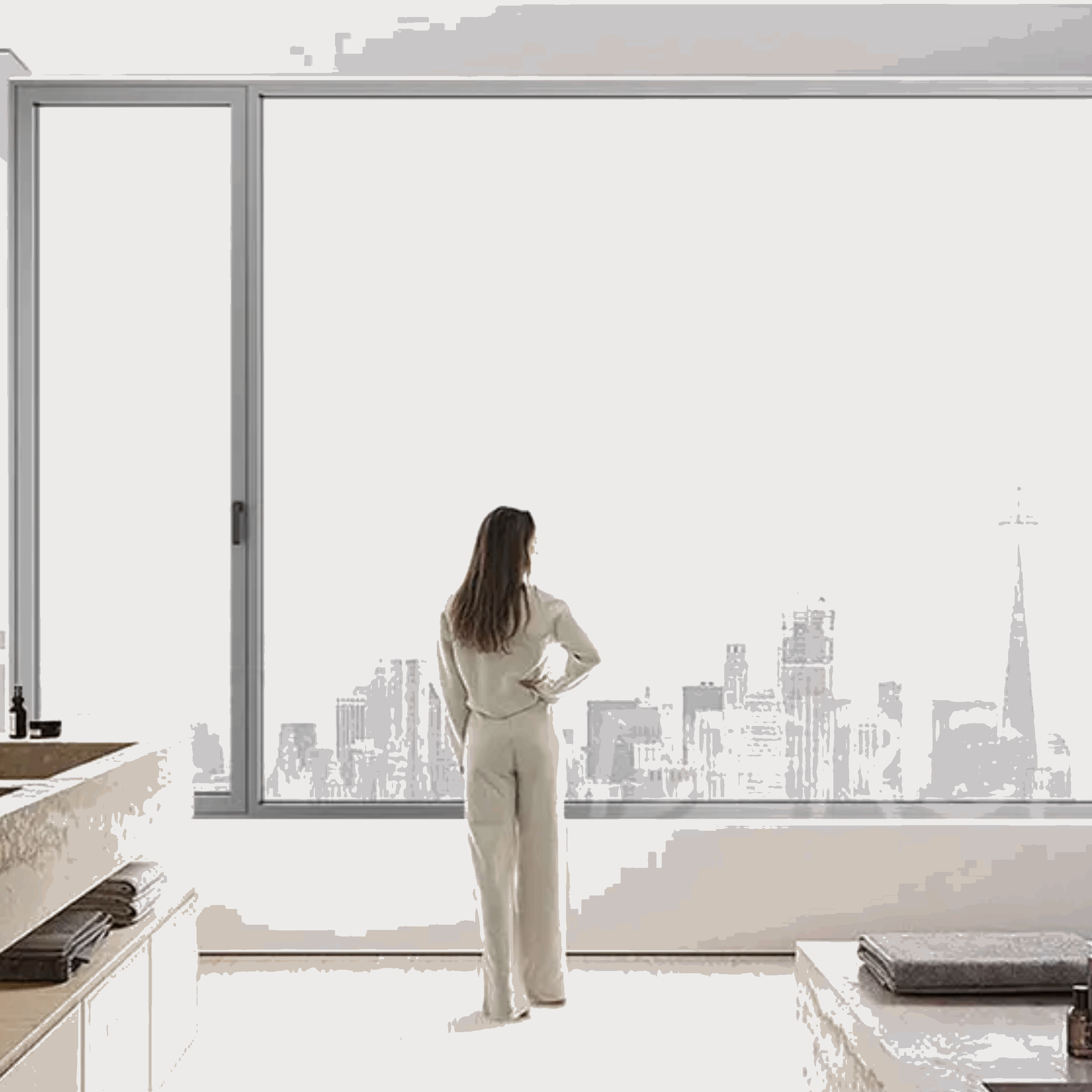 Large 1 Door & Window Casement Combo Thermal Break Energy Efficient