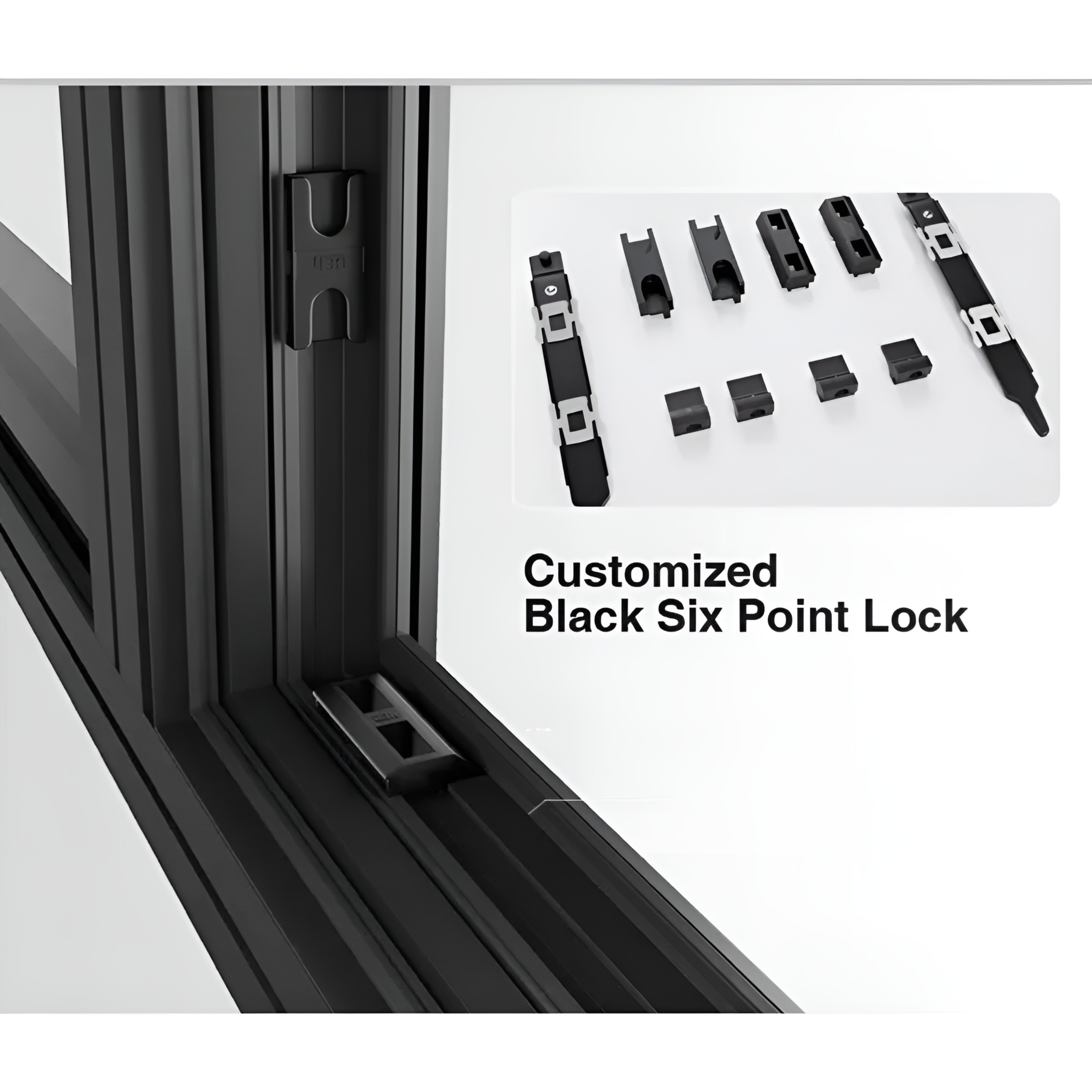 Large 1 Door & Window Casement Combo Thermal Break Energy Efficient