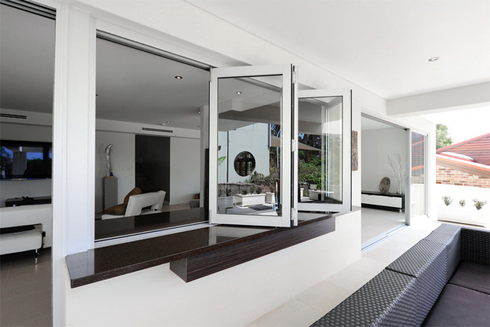 48" Wide Bi-Fold Pass Through Window - Multiple Heights - Gladiator Window & Doors
