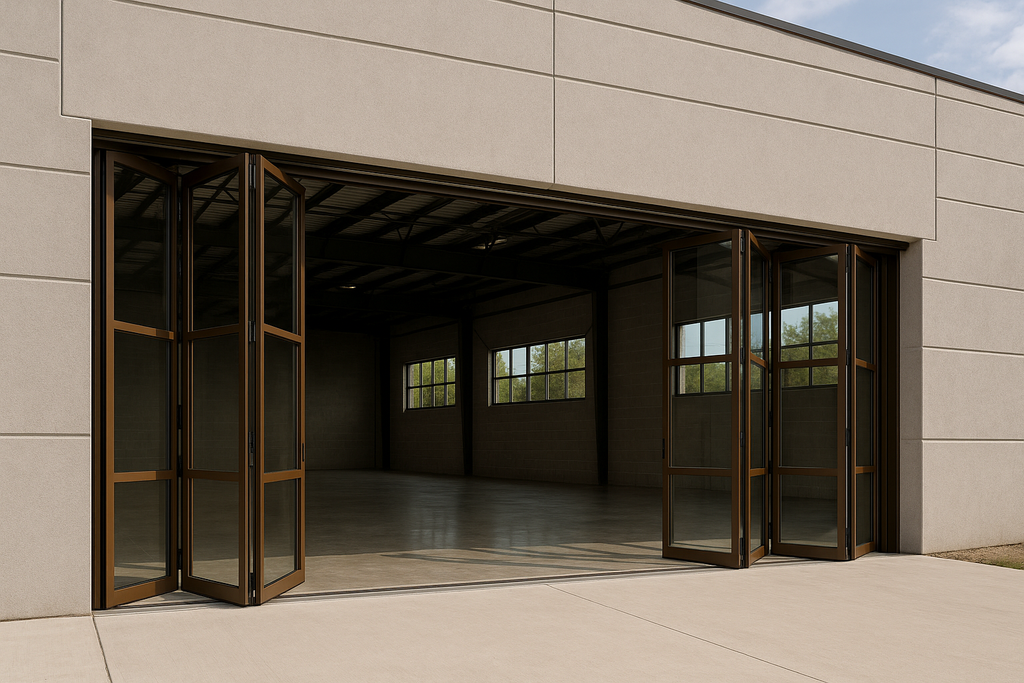 Commercial Grade Folding Doors: 40 Foot Wide Solutions