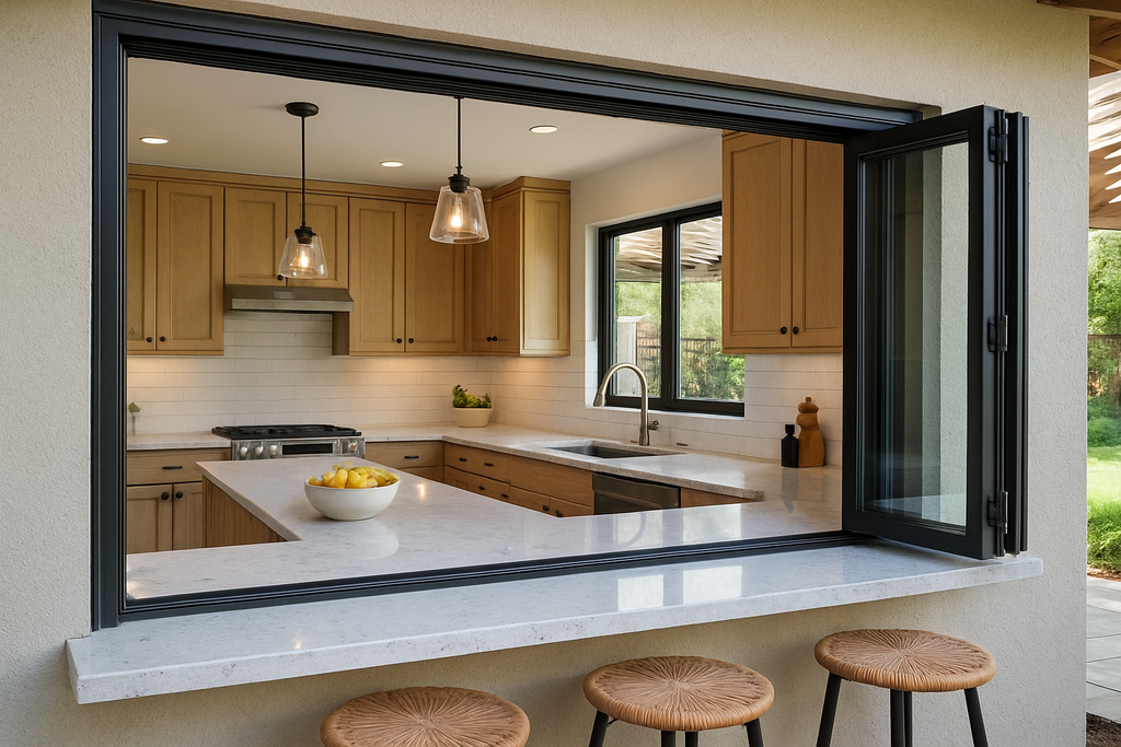 Window Counter Design Pass Through Windows: Kitchen Design Revolution Guide | Gladiator ...