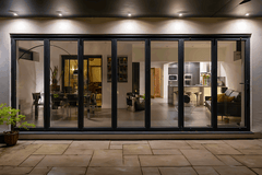 288" Wide BI-Fold Folding Door - Multiple Heights showcasing a modern home decor and stylish interior.