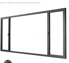 120" Wide Storefront System – Duel Entry Doors with Fixed Window