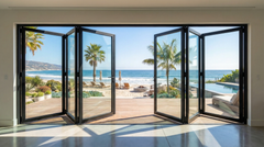 168 inch 4 panel bi-fold folding door