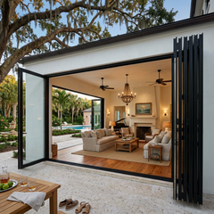 336 inch 7 panel bi-fold folding door lifestyle