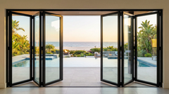 288 inch 6 panel bi-fold folding door