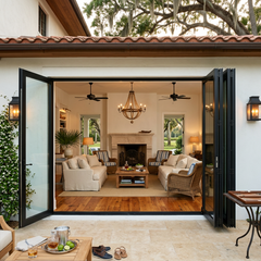 180 inch 5 panel bi-fold folding door lifestyle