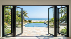 288 inch 6 panel bi-fold folding door