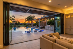 432 inch 8 panel bi-fold folding door