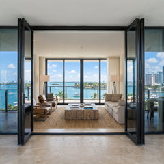 144 inch 4 panel bi-fold folding door