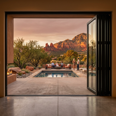 180 inch 5 panel bi-fold folding door