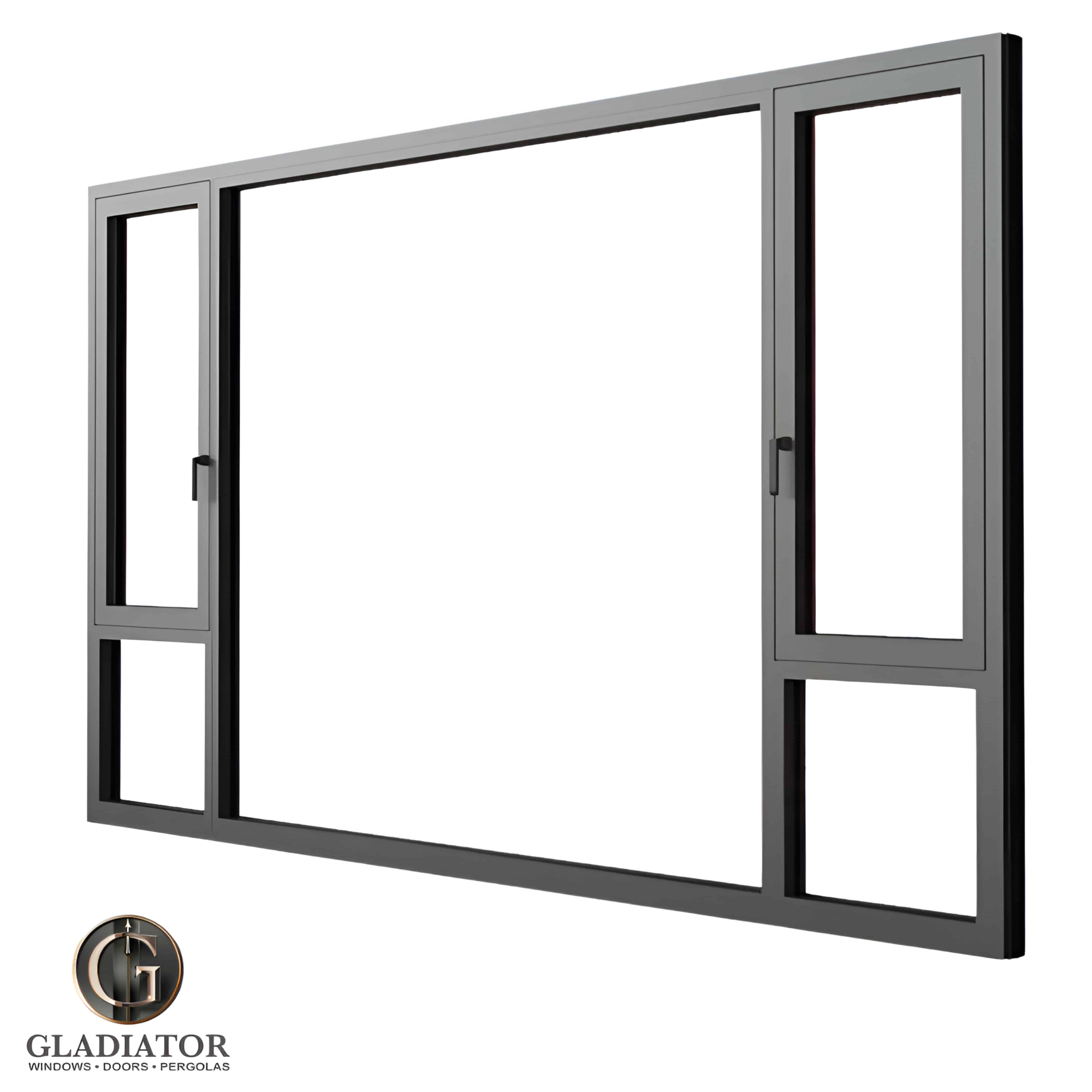 Extra Large Casement Window Thermal Break Energy Efficient | Aluminum ...