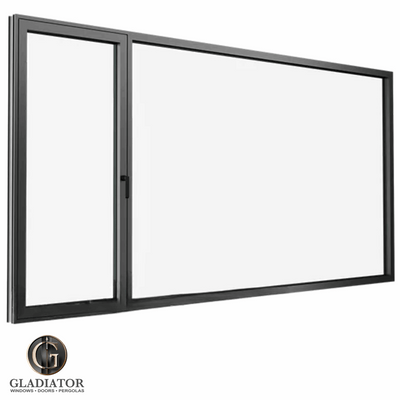 Large 1 Door & Window Casement Combo Thermal Break Energy Efficient with sleek design construction.
