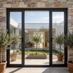 120" Wide Storefront System – Duel Entry Doors with Fixed Window