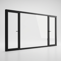 120" Wide Storefront System – Duel Entry Doors with Fixed Window