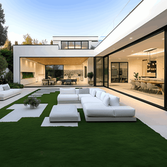 72" Wide BI-Fold Folding Door -Title 24 & NFRC Approved featured in a modern outdoor living space.